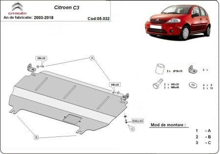 Scut motor Citroen C3 2003 - 2018 - Img 3