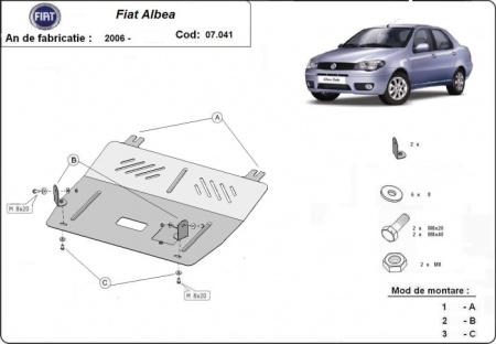 Scut motor Fiat Albea 2002 - 2012 - Img 3