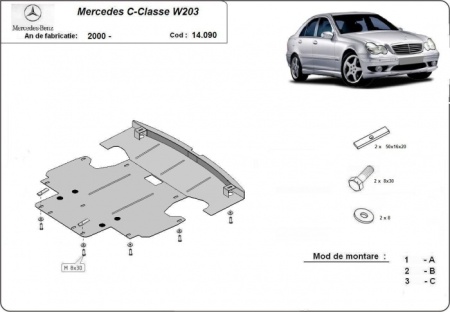 Scut motor Mercedes C-Class 2000 - 2007 - Img 3