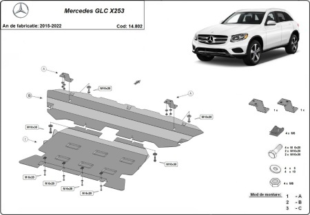Scut motor Mercedes GLC X253 2015 - 2022 - Img 3