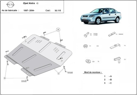 Scut motor Opel Astra G 1997 - 2004 - Img 3
