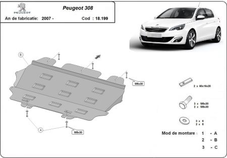 Scut motor Peugeot 308 2007 - 2017 - Img 3