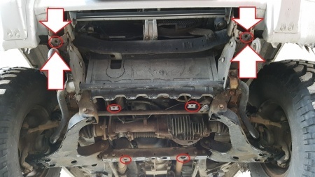 Scut motor și radiator Mitsubishi Pajero 3 (V60, V70) 1999 - 2007 - Img 9