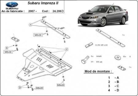 Scut motor Subaru Impreza diesel 2007 - 2016 - Img 3