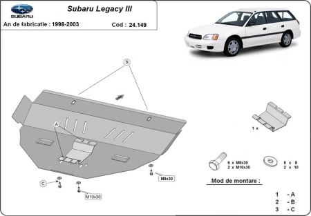 Scut motor Subaru Legacy III 1998 - 2003 - Img 3
