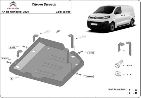 Scut rezervor AdBlue Citroen Dispatch 2020 - 2026 - Img 3