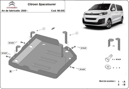 Scut rezervor AdBlue Citroen Spacetourer 2020 - 2026 - Img 3