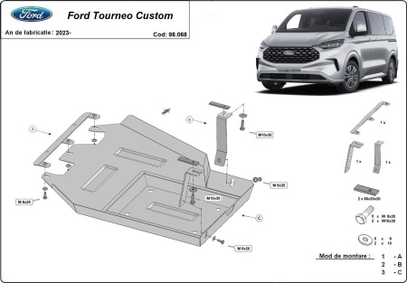 Scut rezervor AdBlue Ford Tourneo Custom 2023 - 2026 - Img 3