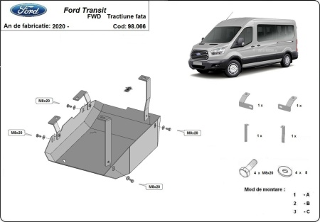 Scut rezervor AdBlue Ford Transit 2020 - 2026 - Img 3