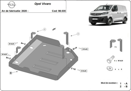 Scut rezervor AdBlue Opel Vivaro 2020 - 2026 - Img 3