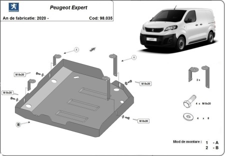 Scut rezervor AdBlue Peugeot Expert 2020 - 2026 - Img 3