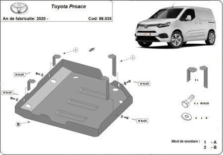 Scut rezervor AdBlue Toyota Proace 2020 - 2026 - Img 3