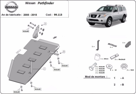 Scut rezervor Nissan Pathfinder D40 2005 - 2015 - Img 3