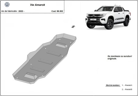 Scut rezervor Volkswagen Amarok (MB3G9A147CF; 2643728) 2022 - 2026 - Img 3