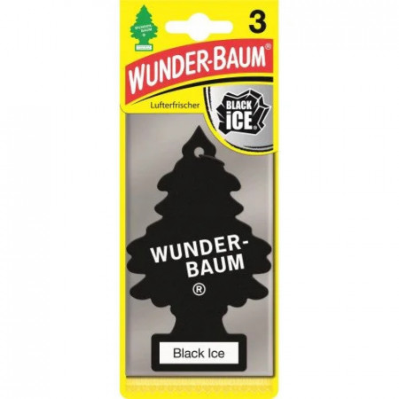 Set 3 braduti odorizant Wunder-Baum Black Ice