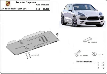 Scut cutie de viteză manuală Porsche Cayenne 2006 - 2017 - Img 3