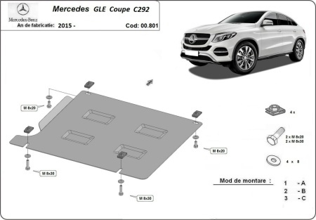 Scut cutie de viteză Mercedes GLE Coupe C292 2015 - 2019 - Img 3