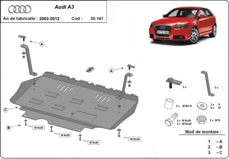 Scut motor Audi A3 2003 - 2012 - Img 3