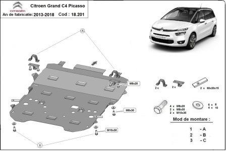 Scut motor Citroen Grand C4 Picasso 2013 - 2018 - Img 3