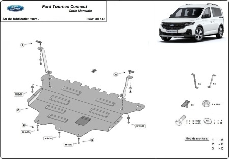 Scut motor Ford Tourneo Connect - cutie de viteză manuală 2021 - 2026 - Img 3