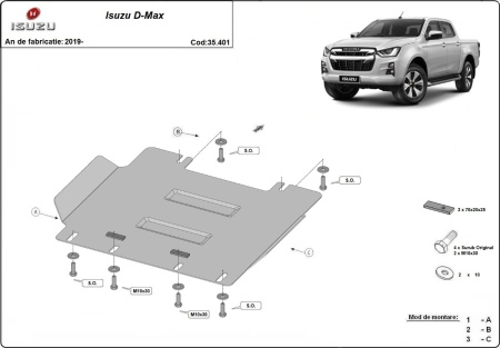 Scut motor Isuzu D-Max 2019 - 2026 - Img 3