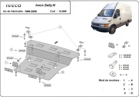 Scut motor Iveco Daily 3 1999 - 2006 - Img 3