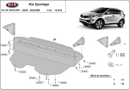 Scut motor Kia Sportage 2011 - 2015 - Img 3