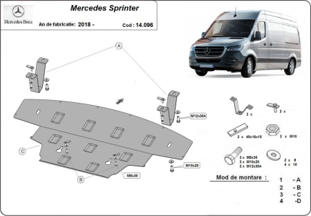Scut motor Mercedes Sprinter-Tracțiune spate 2018 - 2026 - Img 3