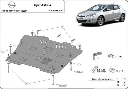Scut motor Opel Astra J 2009 - 2015 - Img 3