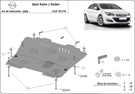 Scut motor Opel Astra J Sedan 2013 - 2018 - Img 3