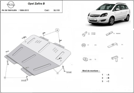 Scut motor Opel Zafira B 2005 - 2011 - Img 3
