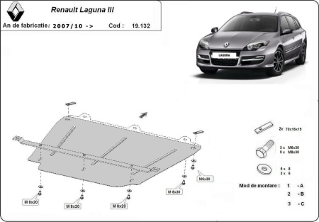 Scut motor Renault Laguna 3 2007 - 2015 - Img 3