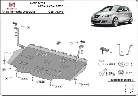 Scut motor și cutie de viteză Seat Altea 2010 - 2015 - Img 3