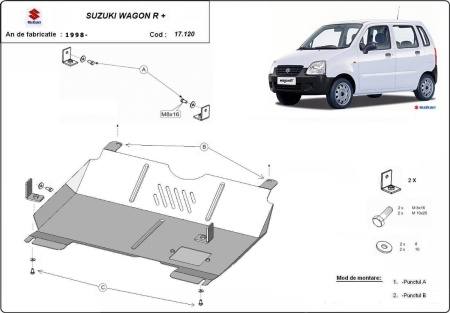 Scut motor și cutie de viteză Suzuki Wagon R+ 1998 - 2026 - Img 3