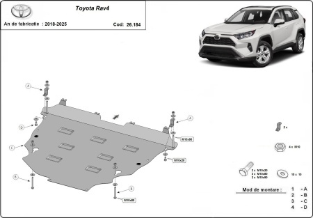 Scut motor Toyota RAV 4 2018 - 2025 - Img 3