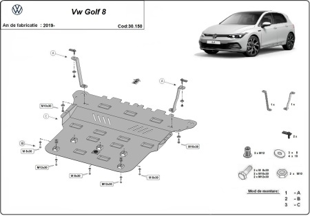 Scut motor VW Golf 8 2019 - 2026 - Img 3
