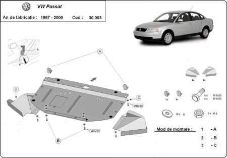 Scut motor VW Passat B5 1997 - 2000 - Img 3