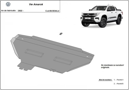 Scut radiator din aluminiu Volkswagen Amarok 2022 - 2026 - Img 3
