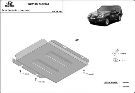 Scut reductor Hyundai Terracan 2001 - 2007 - Img 3