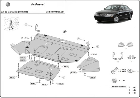 Set de Scuturi VW Passat B5.5 2000 - 2005 - Img 3