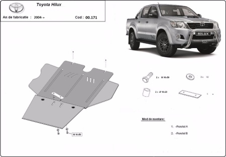 Scut cutie de viteză, filtru particule Toyota Hilux 2004 - 2015 - Img 3