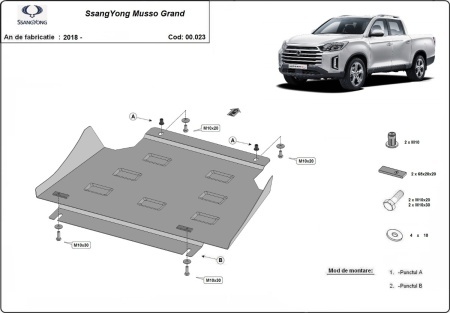 Scut cutie de viteză Ssangyong Musso Grand 2018 - 2026 - Img 3