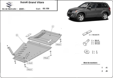 Scut cutie de viteză Suzuki Grand Vitara 2 2005 - 2019 - Img 3