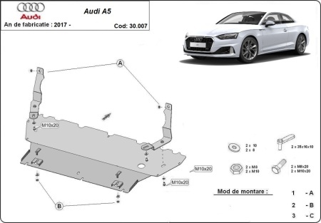 Scut motor Audi A5 2017 - 2026 - Img 3