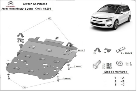 Scut motor Citroen C4 Picasso 2013 - 2018 - Img 3