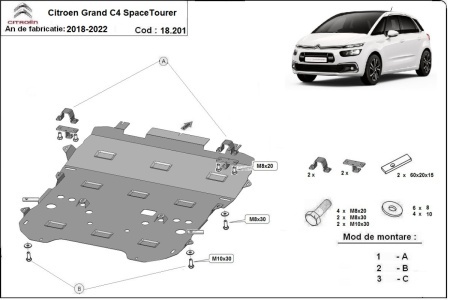 Scut motor Citroen Grand C4 SpaceTourer 2018 - 2020 - Img 3