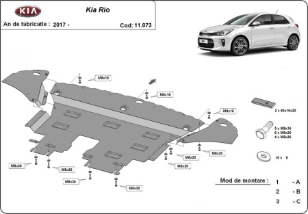 Scut motor Kia Rio 4 2017 - 2020 - Img 3