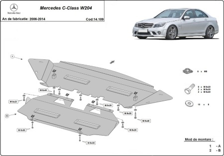 Scut motor Mercedes C-Class W204 2006 - 2014 - Img 3