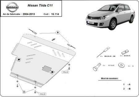 Scut motor Nissan Tiida 2004 - 2013 - Img 3