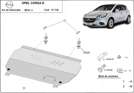 Scut motor Opel Corsa E 2014 - 2019 - Img 3